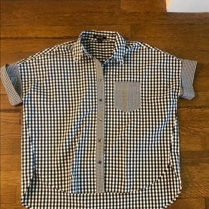 Madewell gingham top
